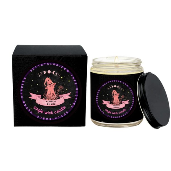 VOODOO ON YOU (LOVE SPELL) SINGLE WICK CANDLE - Picture 1 of 2
